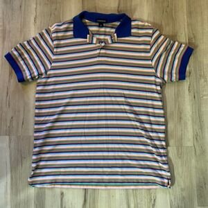 Land's End multicoloured striped polo shirt